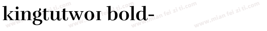 kingtutw01 bold字体转换